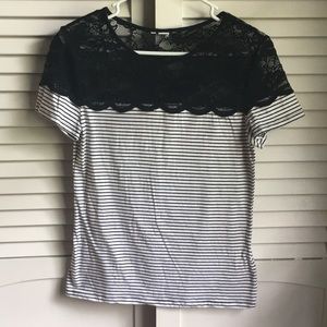 Lace Top Tee | H&M